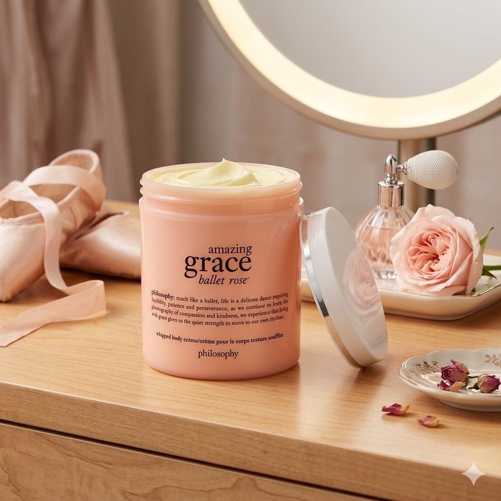 NEW Philosophy Amazing Grace Whipped Butter Body Creme 16oz Floral Moisturizer